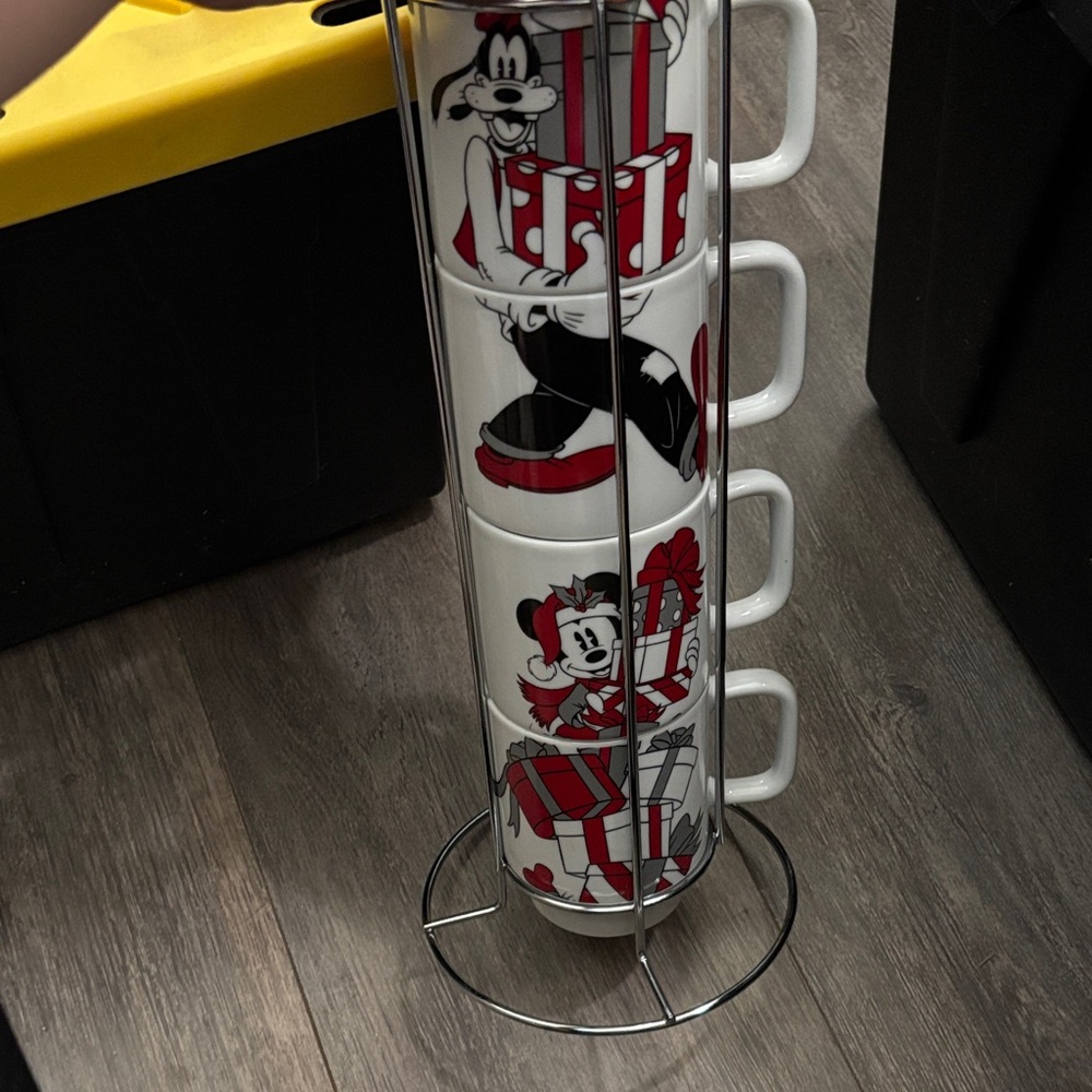 Disney Red and White Stackable Mug Set
